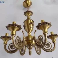 لوستر برنجی .قدیمی فروش خرید لوستر برنجی شکسته