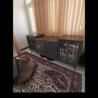 کنسول طوسی زنگ یه مقدار فقط رنگش زدگی داره کم|بوفه، ویترین، کنسول|اراک, |دیوار