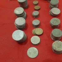 سکه جمهوری ازسال ۵۸وتعدادی اسکناس هزاری افغان درح