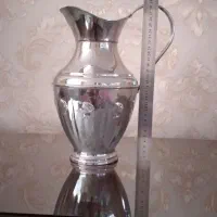 سینی ۶ قل و قهوه جوش پارچ برنجی قاشق چنگال و سفال|ظروف سرو و پذیرایی|مشهد, حرم مطهر رضوی|دیوار