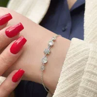 دستبند نقره قلب بی نهایت جواهری نقره سازی رزگلد|بدلیجات|تبریز, |دیوار
