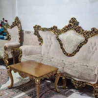 مبل سلطنتی هفت نفره|مبلمان خانگی و میز عسلی|نسیم‌شهر, |دیوار