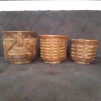 گلدان حصیری