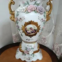 گلدان چینی گل برجسته گلدان مجلسی
