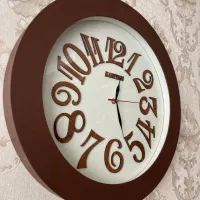 ساعت دیواری چوبی کادو هدیه جهیزیه جهاز روز مادر زن|ساعت دیواری و تزئینی|مشهد, هنرور|دیوار