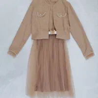 کت سارافون مجلسی جنس شَنِل|لباس|فارسان, |دیوار