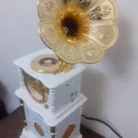 گرامافون موزیکال و چراغ خواب نو با جعبه