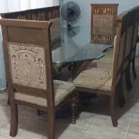 میزناهارخوری ۸نفره چوب|میز و صندلی غذاخوری|ملایر, |دیوار