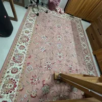 فرش ابریشم طرح دستباف کاملا نو