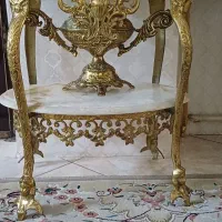 میز دوطبقه برنجی
