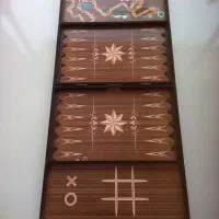 مجموعه بازی فکری ۸ بازی در یک پک تخته نرد چوبی