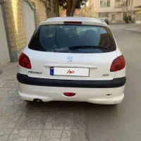 ۲۰۶ تیپ ۲مدل۱۴۰۰ سفید بدون نقطه وخش فروش فوری چکی