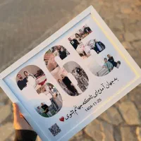 تابلوی عکس موزیکال همراه کد Qr، کادو(ارسال 2 روزه)