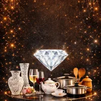 فروشگاه الماس. شیشه و بلوریجات .لوازم آشپزخانه