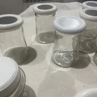 شیشه حبوبات شیشه ای