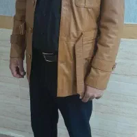 کت چرم ۱۰۰٪طبیعی  برند نوین چرم