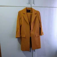 کت وشلوار رنگ خردلی