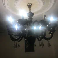 لوستر لوکس مشکی10شاخه