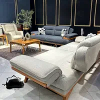 مبـل راحـتی /«چسـتر تک رنگ طوسی پارچه ای