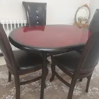 میز و صندلی غذاخوری چوبی
