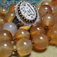 انگشتر نقره عقیق سرخ حکاکی دستی الله