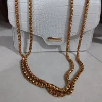 کیف سفید زنجیری در حد نو