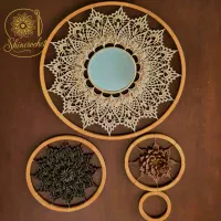 دیوارکوب چوبی دستباف