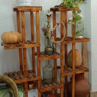 فروش پایه گلدان چوبی