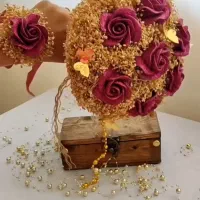 ست سینی حنا(دسته گل.دستبندوانگشتر.گیفت)|صنایع دستی و سایر لوازم تزئینی|اصفهان, بهارستان|دیوار