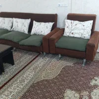 مبل هفت نفره پایه آهنی|مبلمان خانگی و میز عسلی|خرم‌آباد, |دیوار