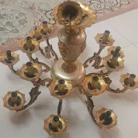 لوستر آنتیک جنس آب طلا نقره|لوستر و چراغ آویز|آمل, |دیوار