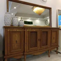 آینه کنسول و میز TVمدل بلوط|بوفه، ویترین، کنسول|رشت, استقامت ۱|دیوار