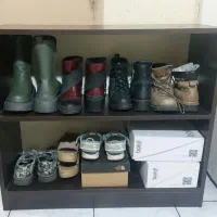 کتابخانه ـ قفسه چوبی ـ جاکفشی