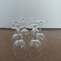 جام شیشه ای استند دار