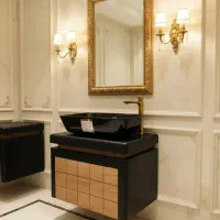 روشویی کابینتی استون مشکی راش