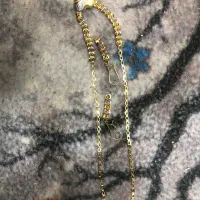 نیم ست طلا گردنی و گوشواره ۳۵۰بالاتر