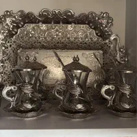 ظروف پذیرایی نقره ای ترک