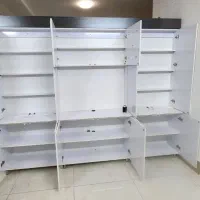 میز مدیریت و دکور تمام MDF|دفتر کار|جهرم, |دیوار