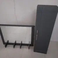 آینه و باکس دستشویی و حمام