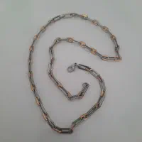 گردنبند مردانه استیل رنگ ثابت