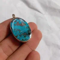 گردنبند نقره و فیروزه