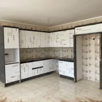 کابینت سفید مشکی براق