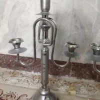 دو عدد شمعدانی استیل|مجسمه، تندیس، ماکت|کرمانشاه, |دیوار