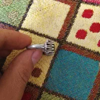 انگشتر زبرجد نقره قدیمی|جواهرات|برخوار, |دیوار