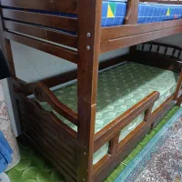 تخت خواب دوطبقه چوبی|تخت و سرویس خواب|بندرعباس, |دیوار