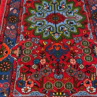 دو عدد فرش دستباف لاکی