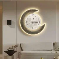 ساعت وتابلو دیواری طرح ماه کد ۲۰۰