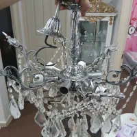 لوستر برنز سفید سنگین ۶ شاخه