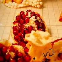 انار یلدایی شکفته و بسته  دست ساز