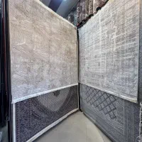 فرش ماشینی افشان ۱۲۰۰ شانه بامبو سایز ۲×۲ نادر